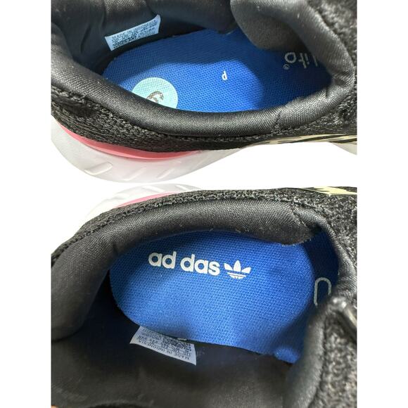 Adidas Athletic Sneakers Women 6 Black Pink Leopard Swift Run 22 Gym Running - Picture 7 of 7